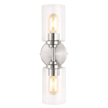 Cera Farmhouse Industrial Iron Cylinder LED Sconce - JONATHAN Y